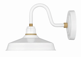 Foundry Classic LED Outdoor Lantern Gloss WhiteOutdoor wall sconces with motion sensor