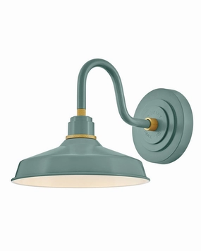 Foundry Classic LED Wall Mount Sage GreenOutdoor wall sconces with motion sensor