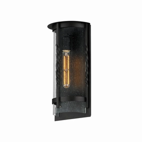 Foundry One Light Outdoor Wall Sconce BlackOutdoor wall sconces with motion sensor