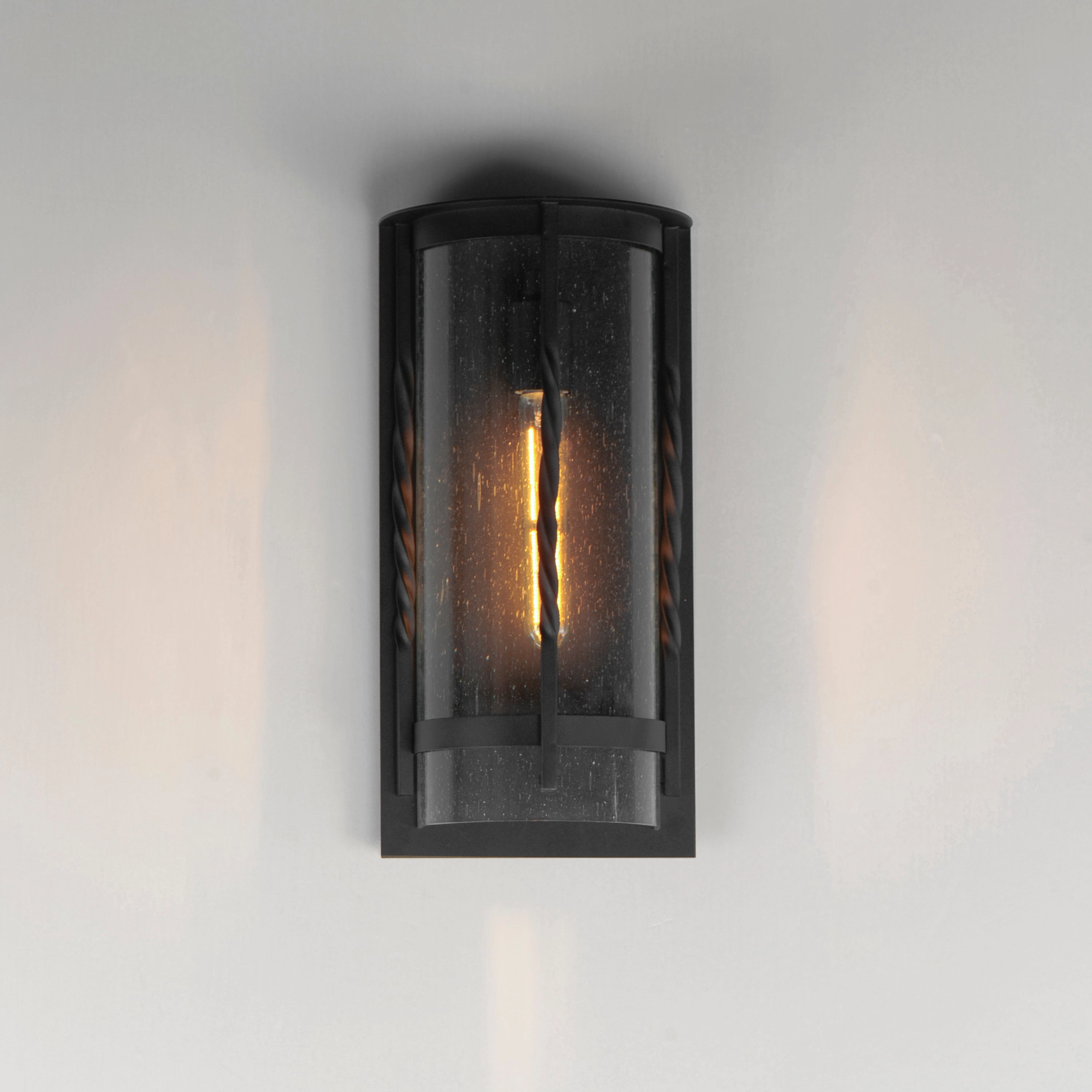 Foundry One Light Outdoor Wall Sconce Black