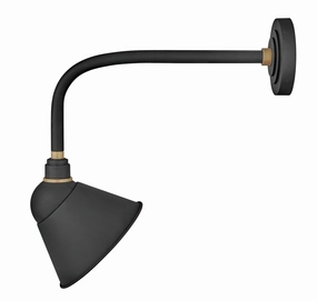 Foundry Sign Light LED Outdoor Lantern Textured BlackOutdoor wall sconces with motion sensor