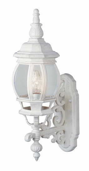 Francisco One Light Wall Lantern WhiteOutdoor wall sconces with motion sensor
