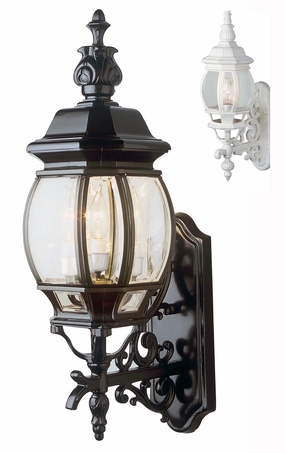 Francisco Three Light Wall Lantern WhiteOutdoor wall sconces with motion sensor