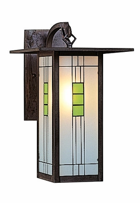 Franklin One Light Wall Mount Mission BrownOutdoor wall sconces with motion sensor