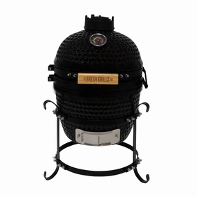 Fresh Grills 13" Kamado BBQ Oven luxury outdoor cooking system setup