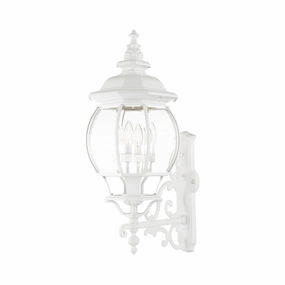 Frontenac Four Light Outdoor Wall Lantern Textured WhiteOutdoor wall sconces with motion sensor