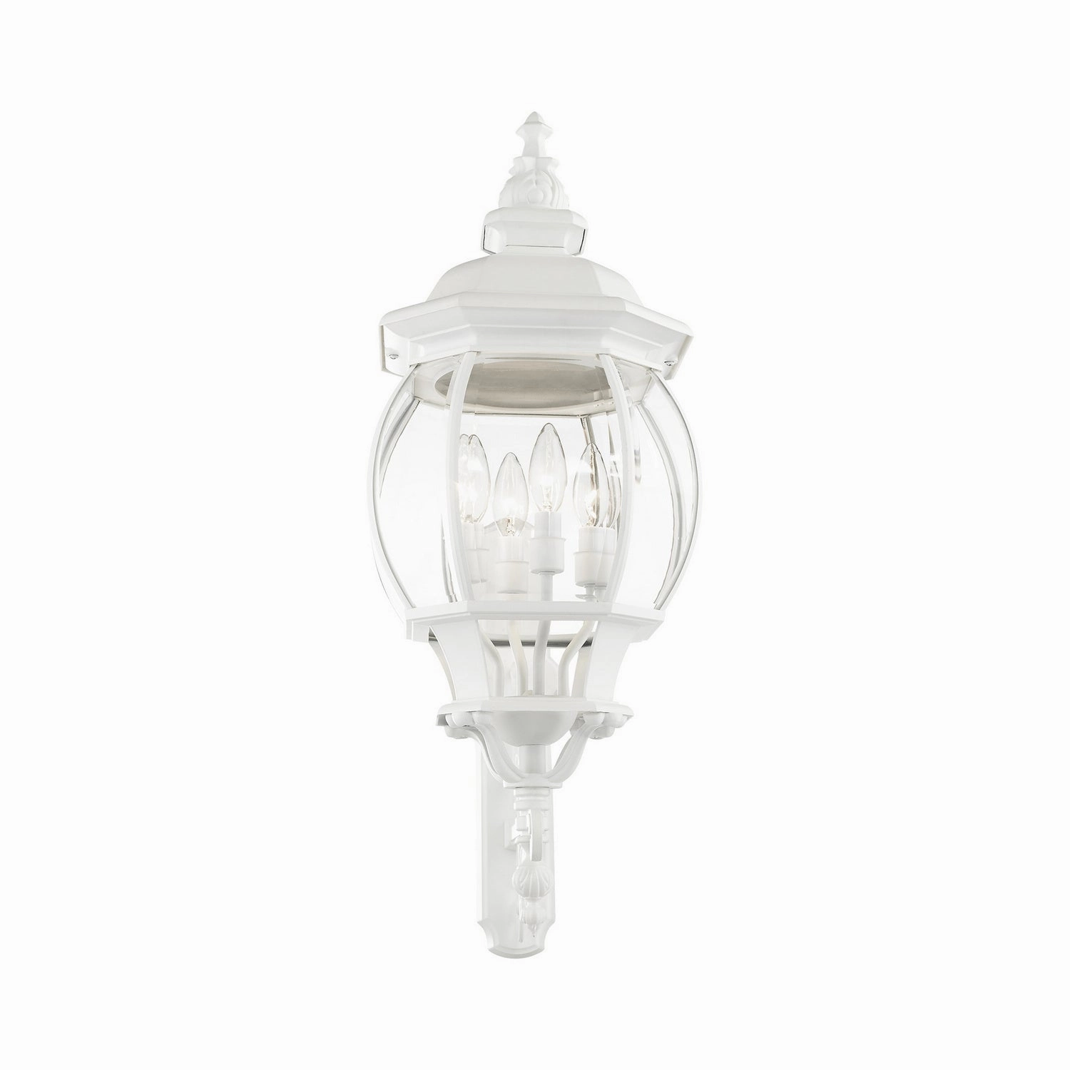 Frontenac Four Light Outdoor Wall Lantern Textured White