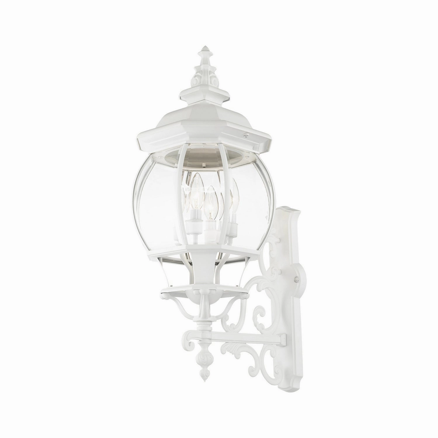 Frontenac Four Light Outdoor Wall Lantern Textured White