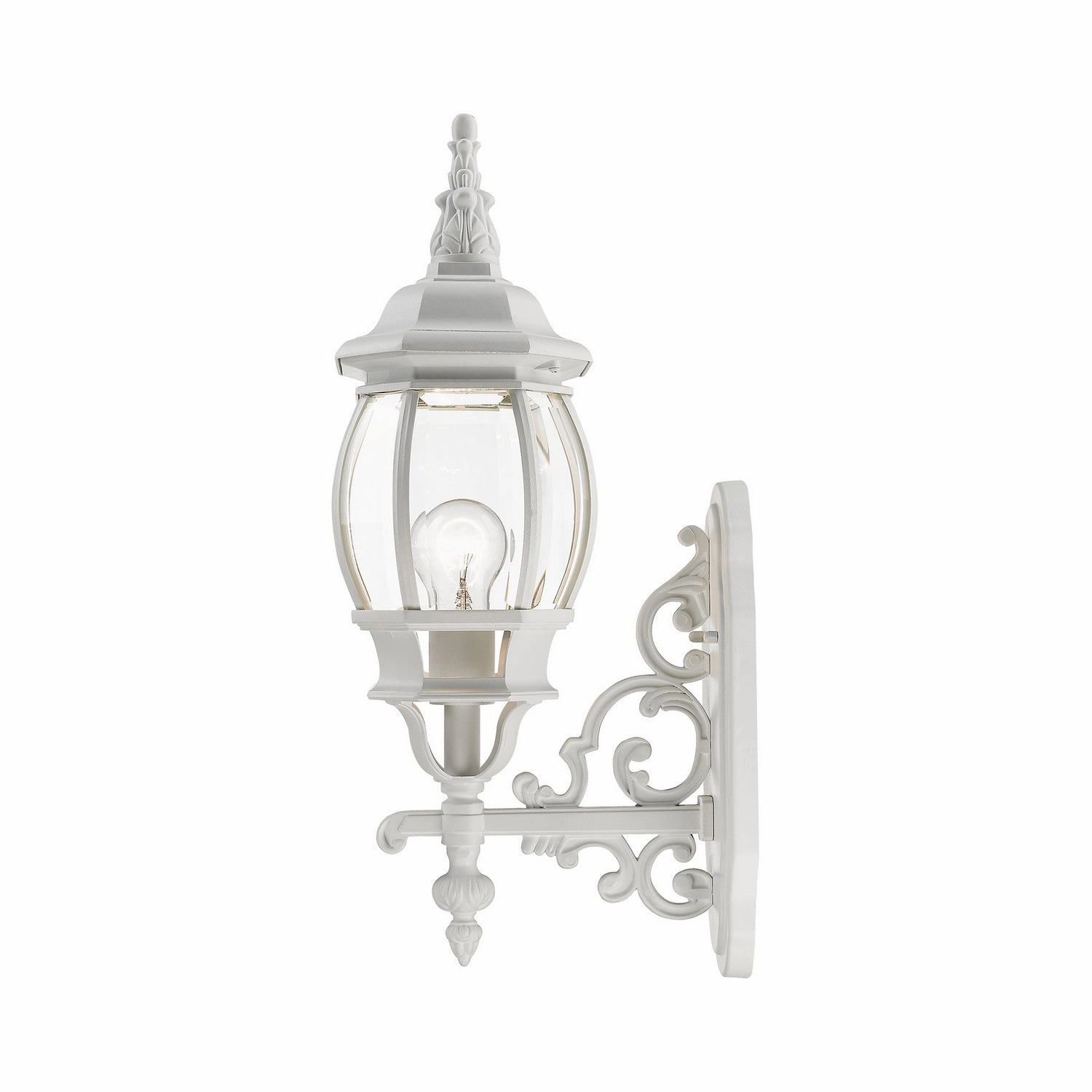 Frontenac One Light Outdoor Wall Lantern Textured White