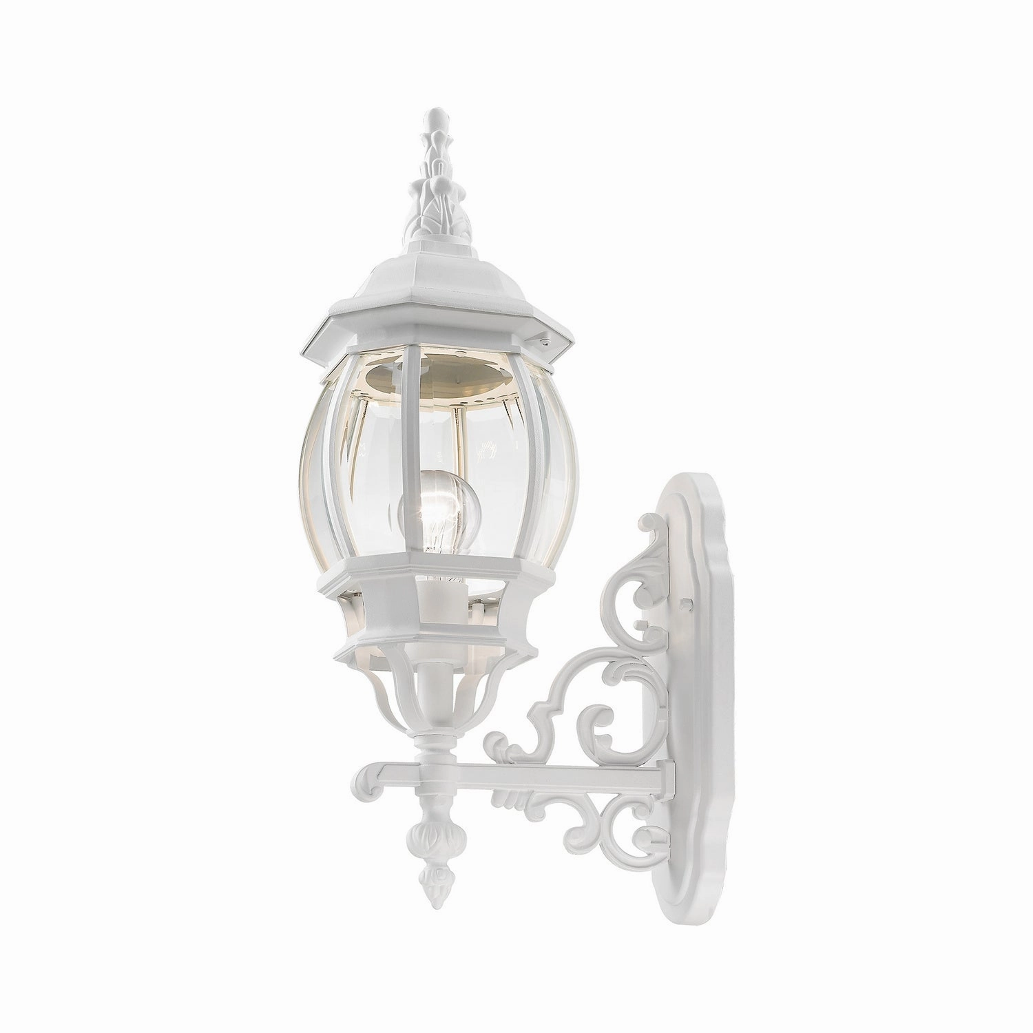 Frontenac One Light Outdoor Wall Lantern Textured White
