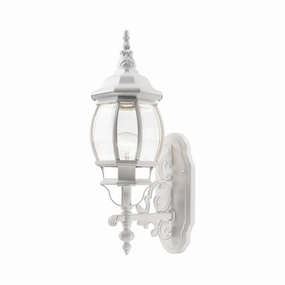 Frontenac One Light Outdoor Wall Lantern Textured WhiteOutdoor wall sconces with motion sensor