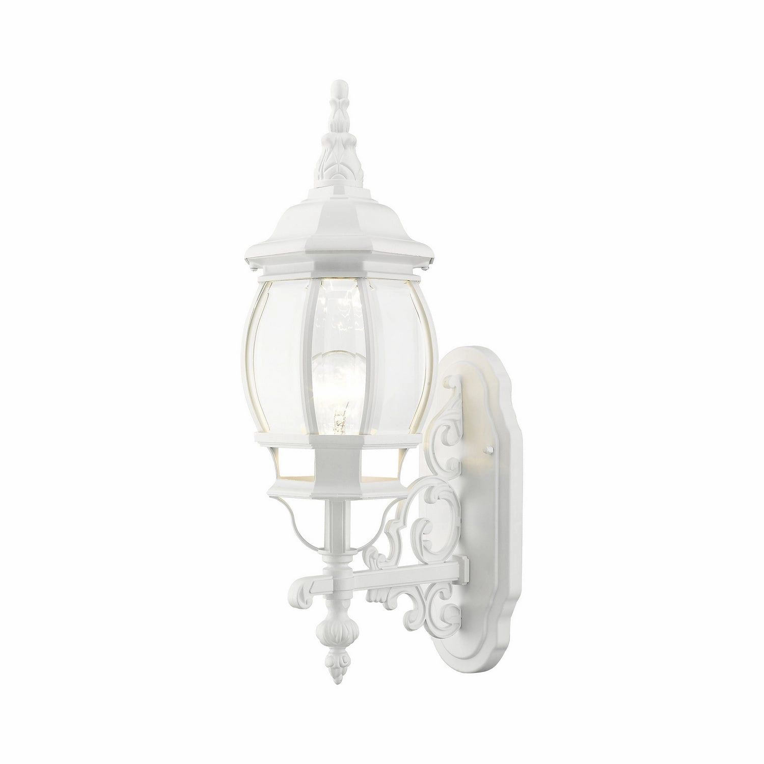 Frontenac One Light Outdoor Wall Lantern Textured White