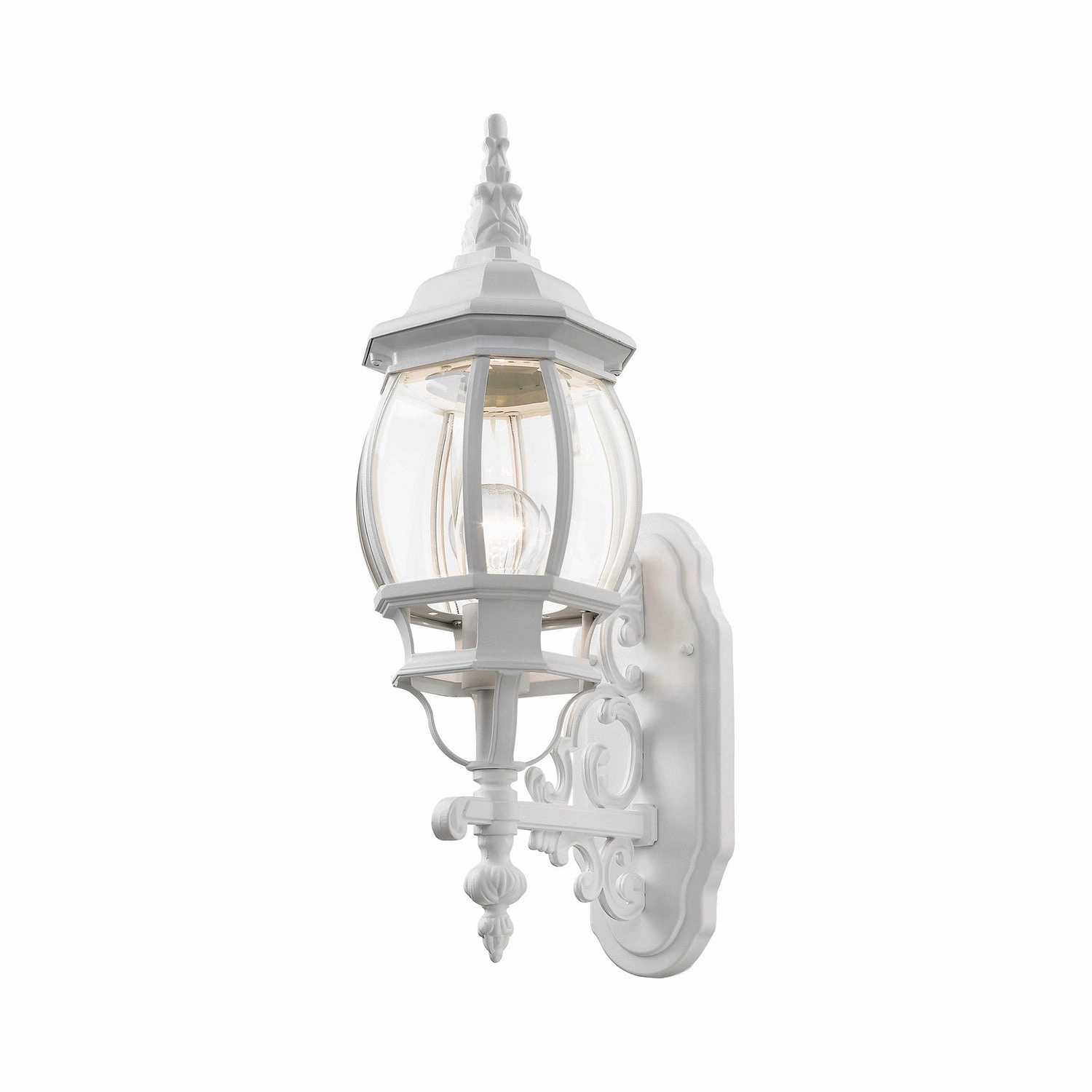 Frontenac One Light Outdoor Wall Lantern Textured White