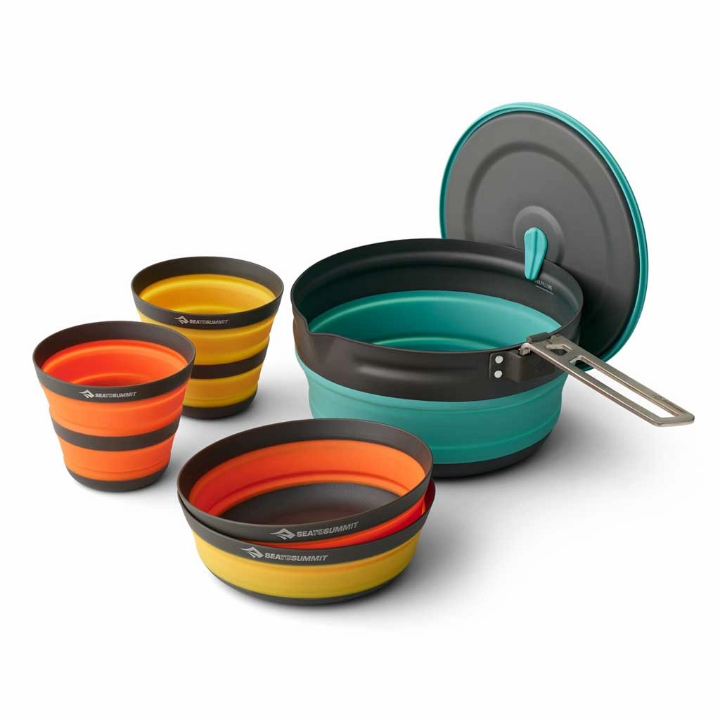 Frontier UL Collapsible One Pot Cook Set & 2.2L Pot heavy-duty garden utility cart with handle