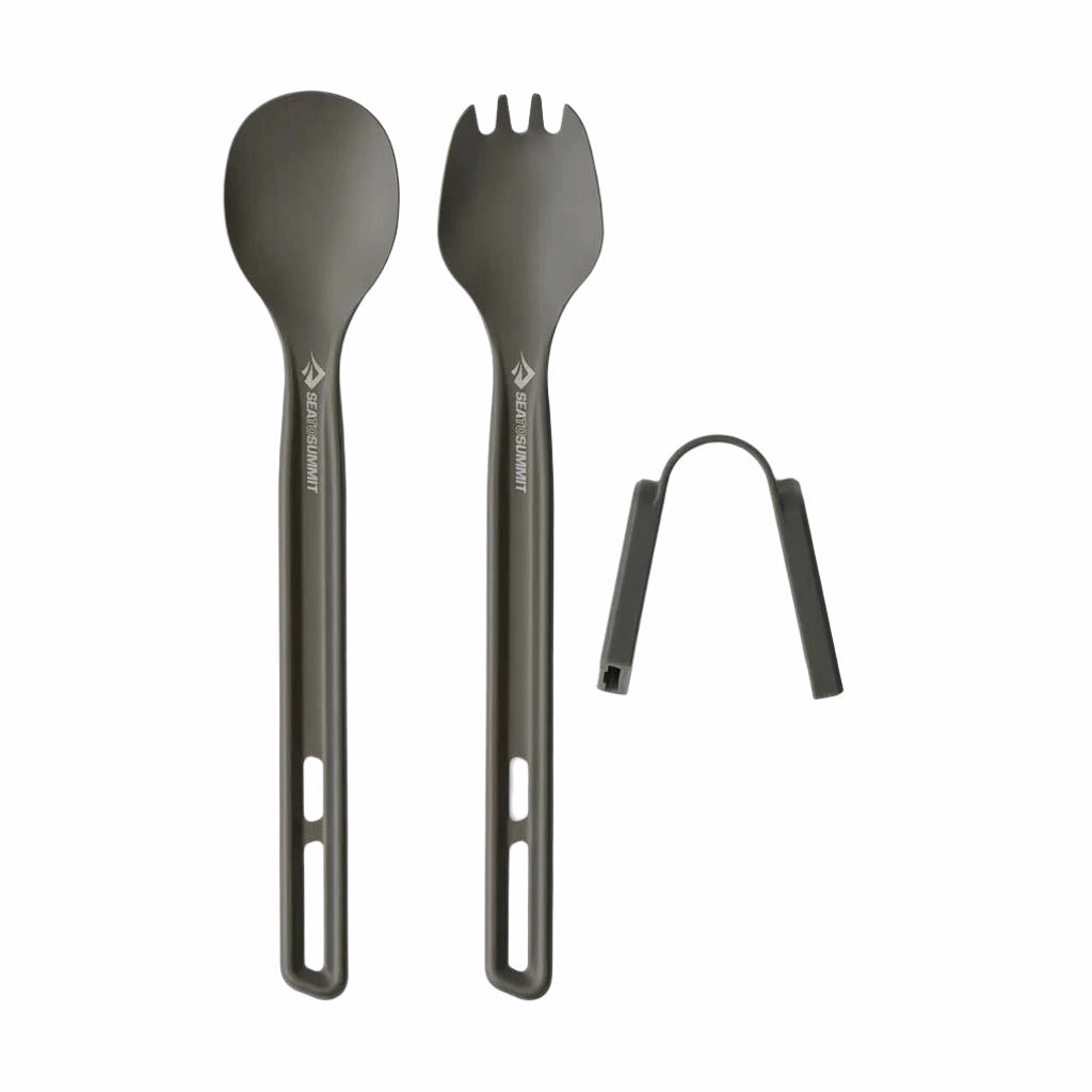 Frontier UL Cutlery Set | Long Handle Spoon & Spork heavy-duty garden utility cart with handle