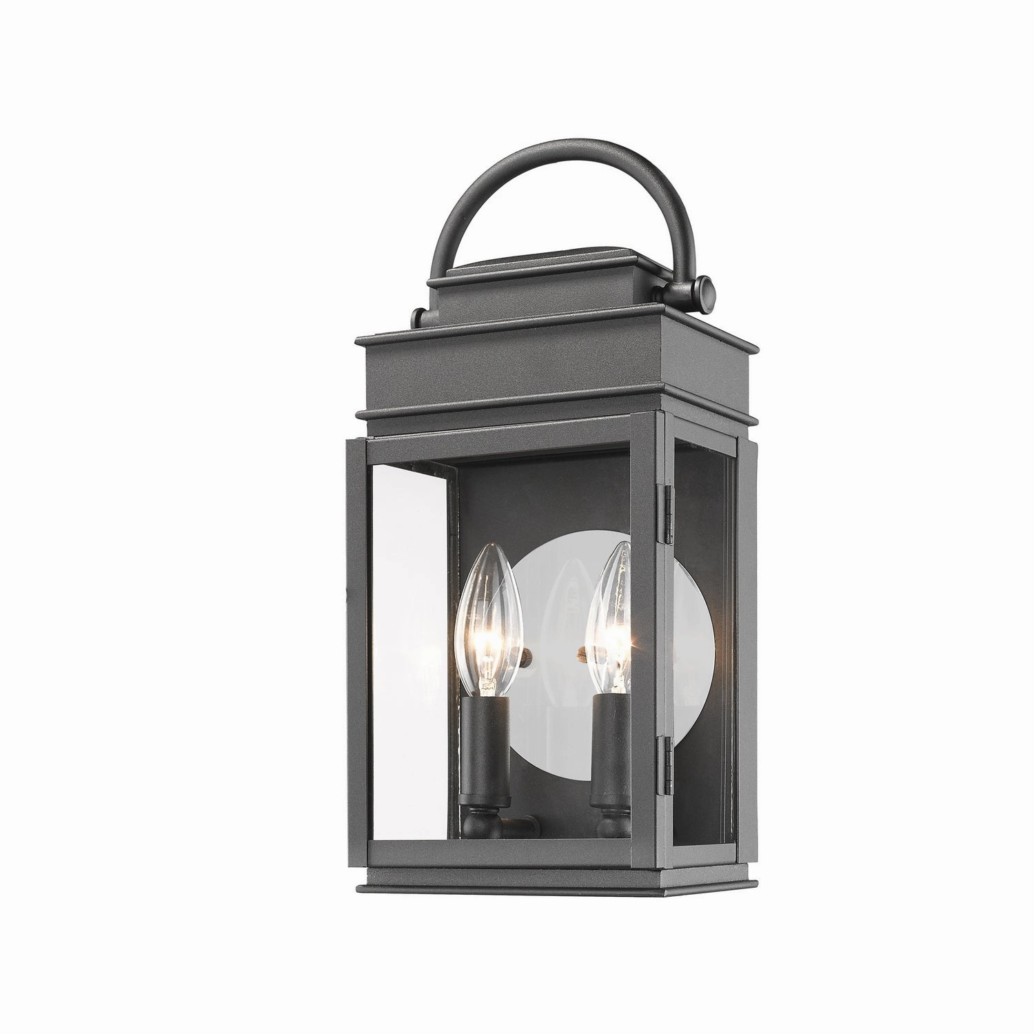 Fulton Two Light Outdoor Wall Mount BlackOutdoor wall sconces with motion sensor