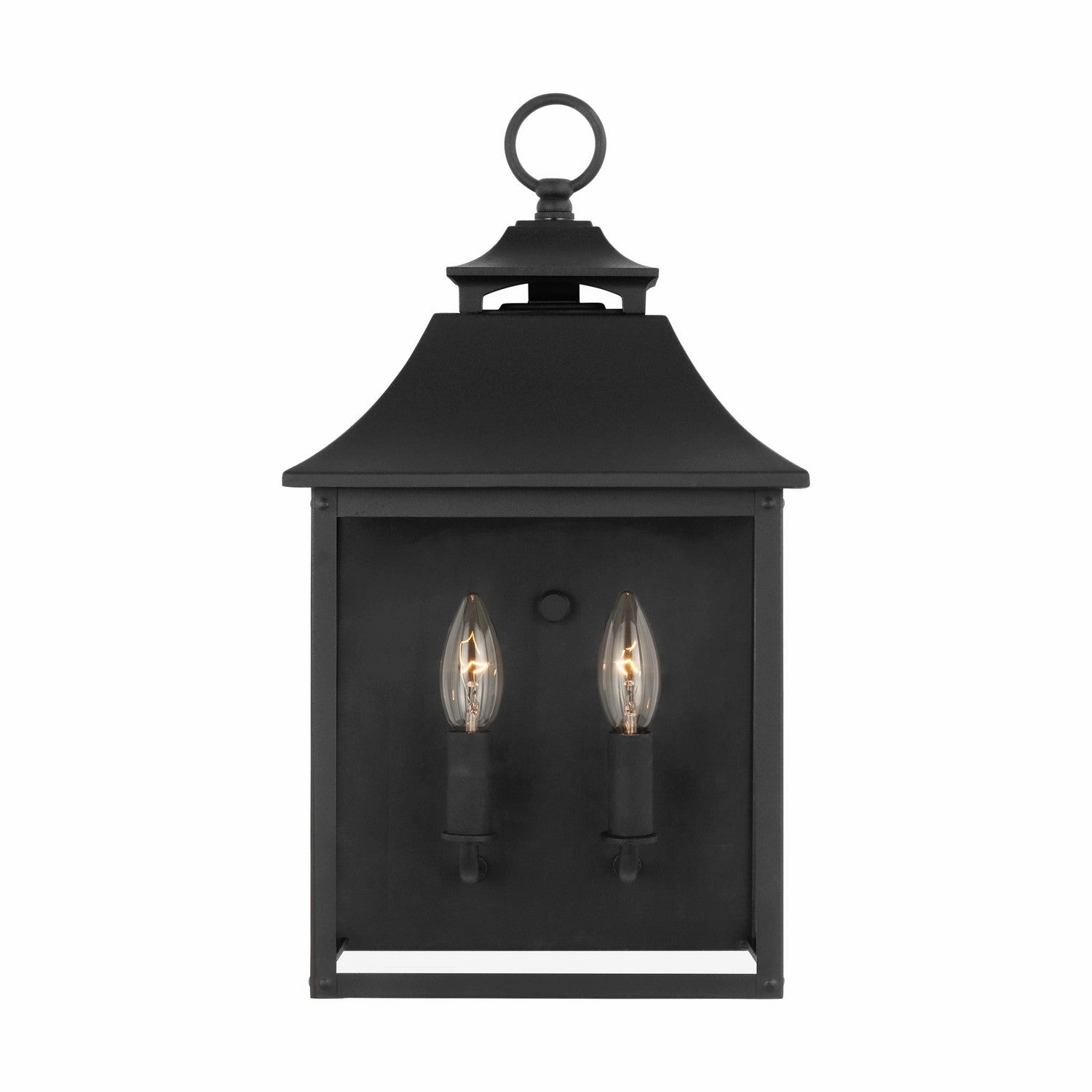 Galena Two Light Outdoor Wall Sconce Textured BlackOutdoor wall sconces with motion sensor