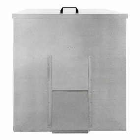 Galvanised Coal Bunker - 250kg compact outdoor storage solutions