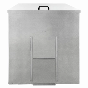 Galvanised Coal Bunker - 350kg compact outdoor storage solutions