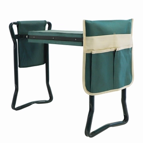 Garden Kneeler Folding Garden Stools Bench and Seat with 2 Tool Pouches, New ergonomic garden hand tools for seniors