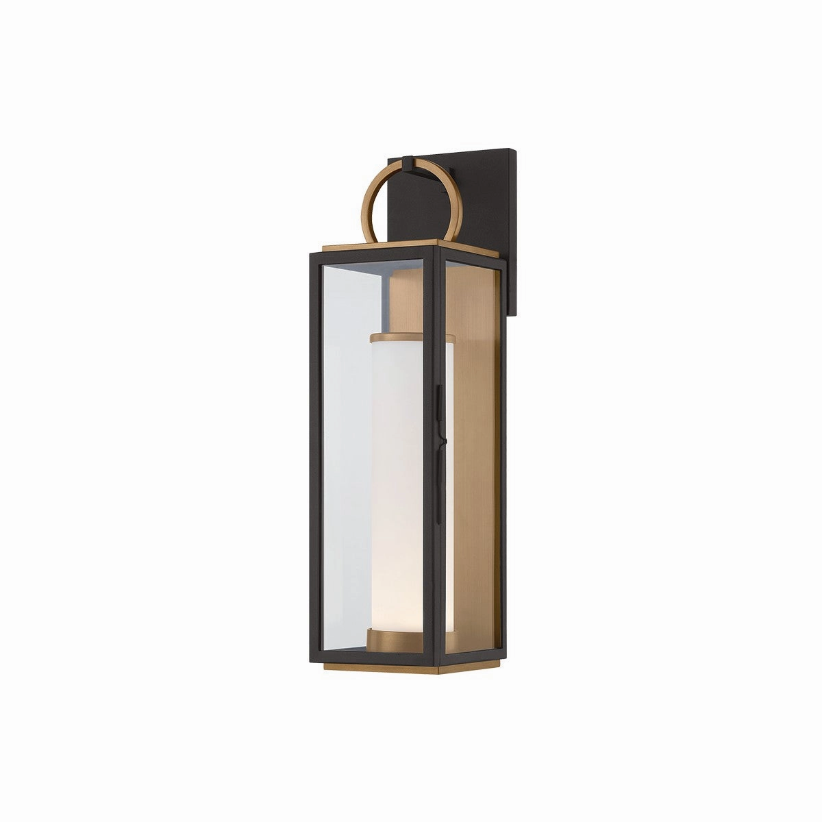 Gareth LED Wall Sconce Patina Brass/Textured Black