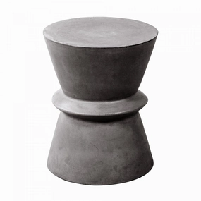 Gavrin Hourglass Side Table - Dark Greyoutdoor patio furniture set