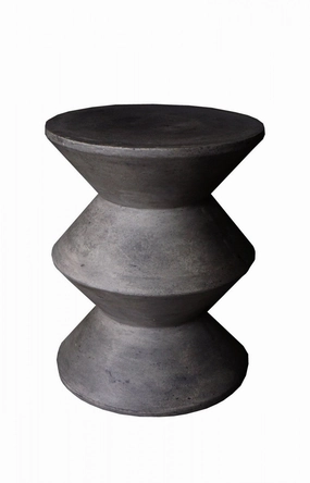 Gavrin Inverted Side Table - Dark Greyoutdoor patio furniture set