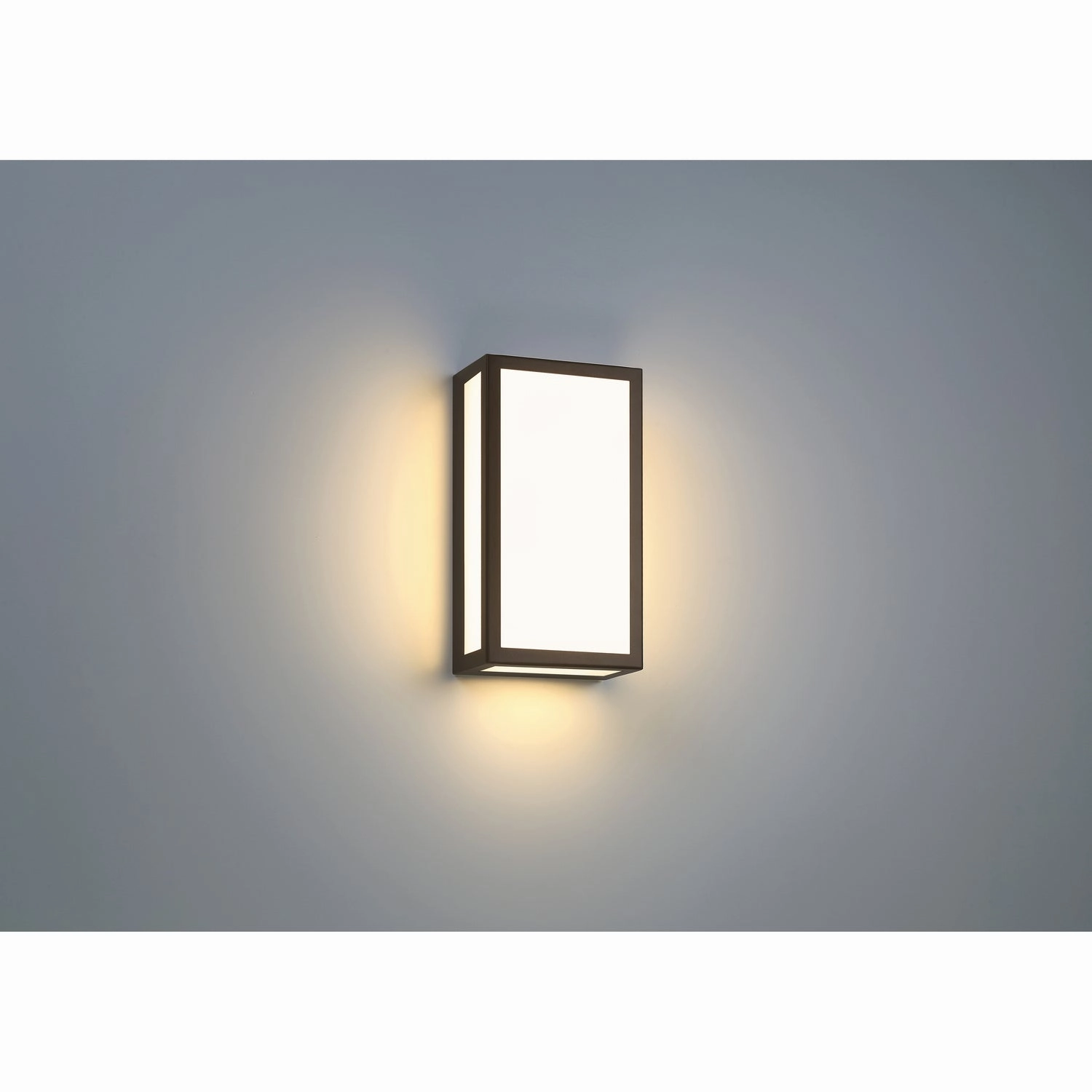 GEO Dual Voltage LED Outdoor Wall Mount Bronze