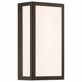 GEO Dual Voltage LED Outdoor Wall Mount BronzeOutdoor wall sconces with motion sensor