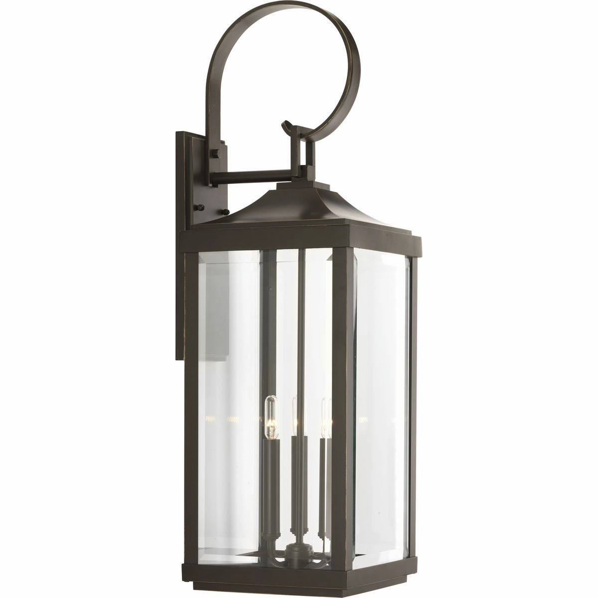Gibbes Street Three Light Large Wall Lantern Antique Bronze