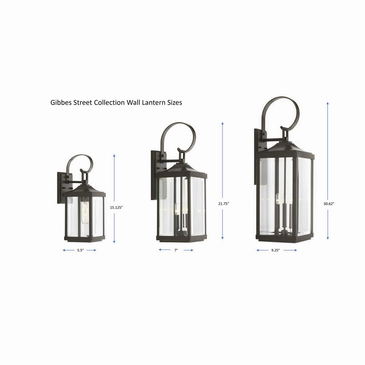 Gibbes Street Three Light Large Wall Lantern Antique Bronze