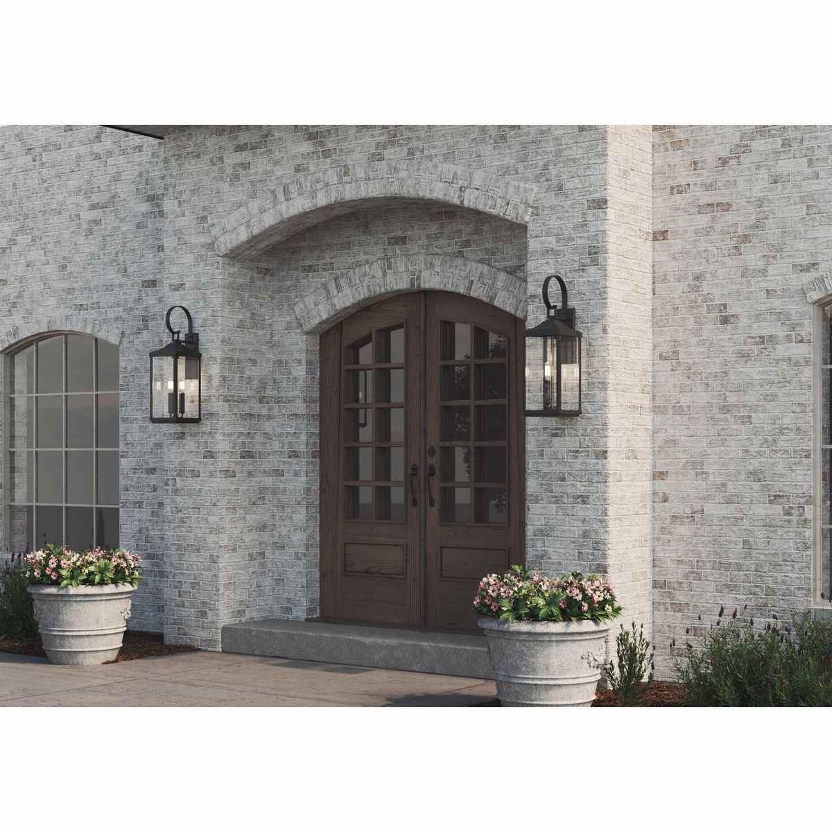 Gibbes Street Three Light Wall Lantern Black