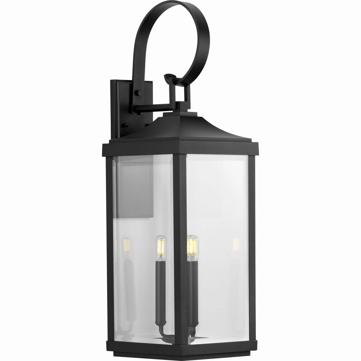 Gibbes Street Three Light Wall Lantern Black