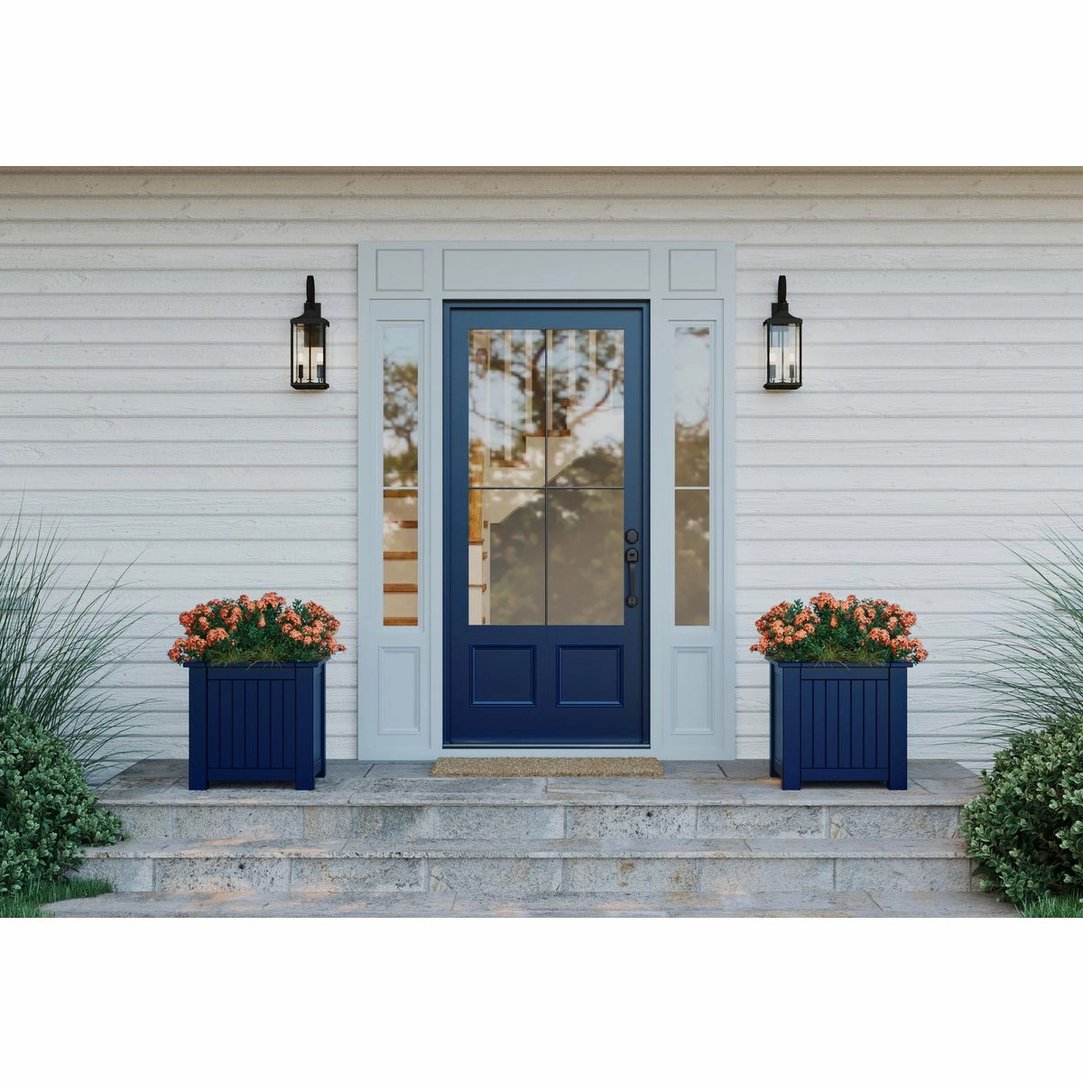 Gibbes Street Two Light Wall Lantern Black