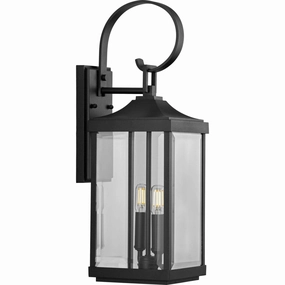 Gibbes Street Two Light Wall Lantern BlackOutdoor wall sconces with motion sensor
