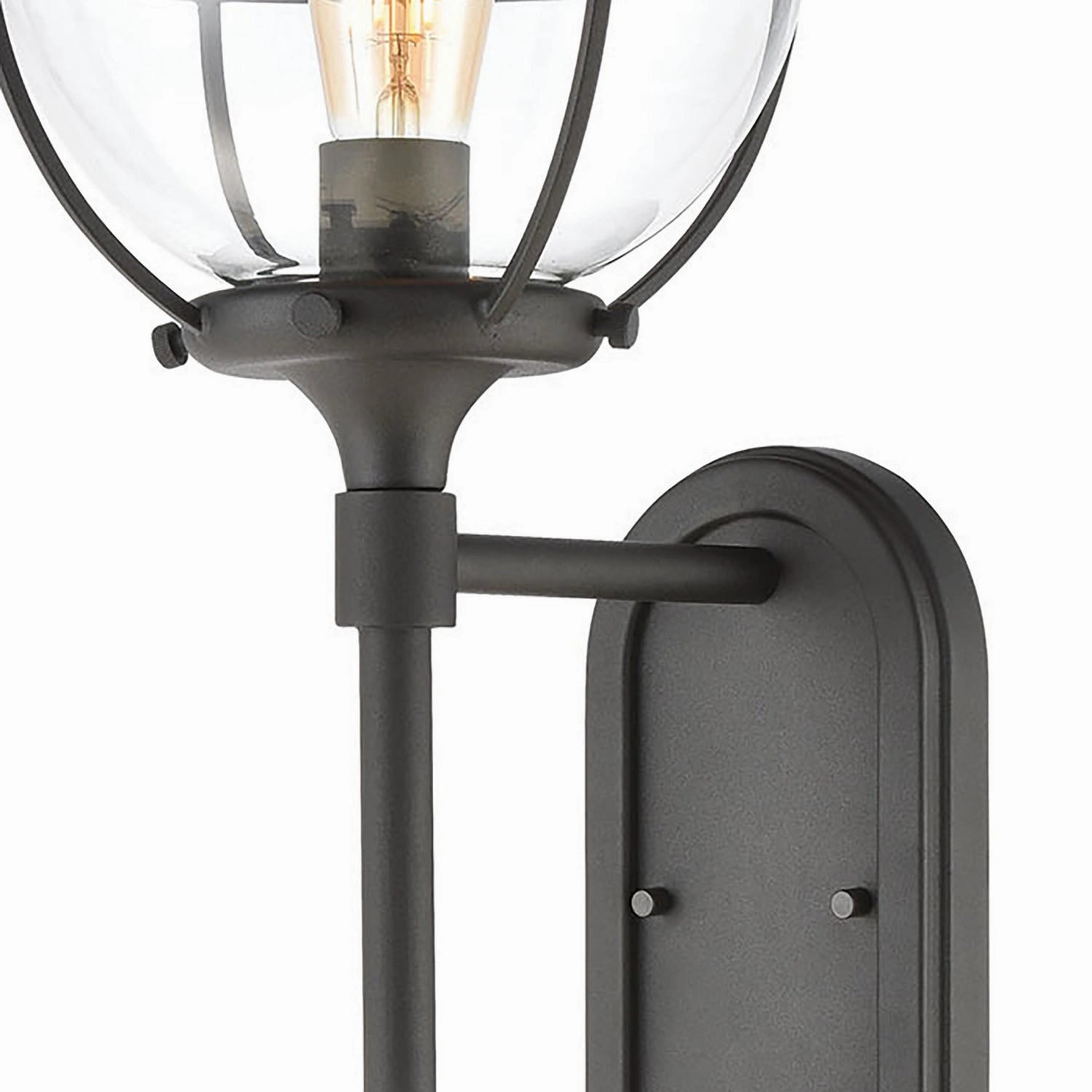 Girard One Light Outdoor Wall Sconce Charcoal