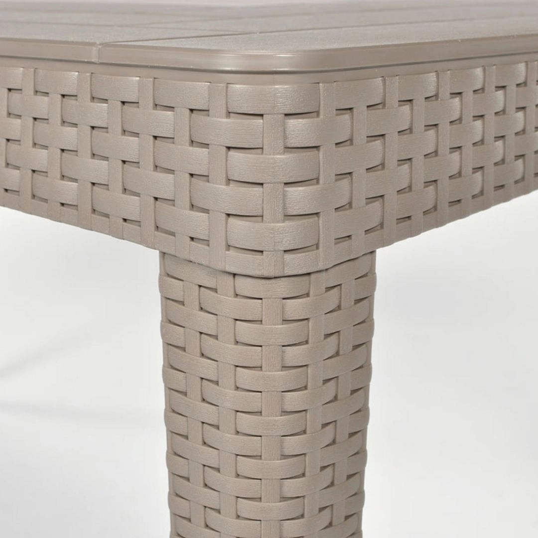 Girona Outdoor Long Dining Table Cappuccino