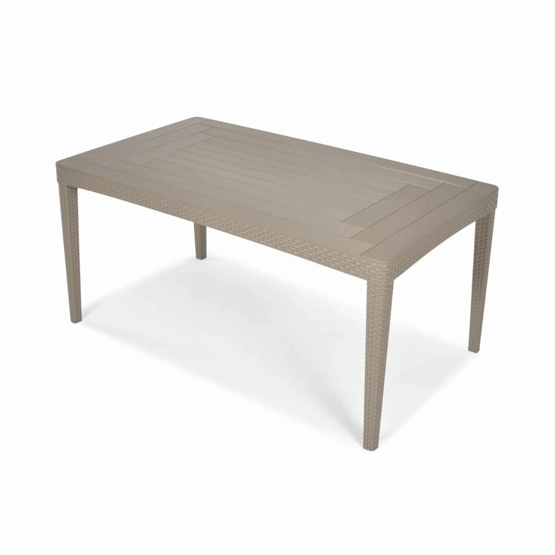 Girona Outdoor Long Dining Table Cappuccino