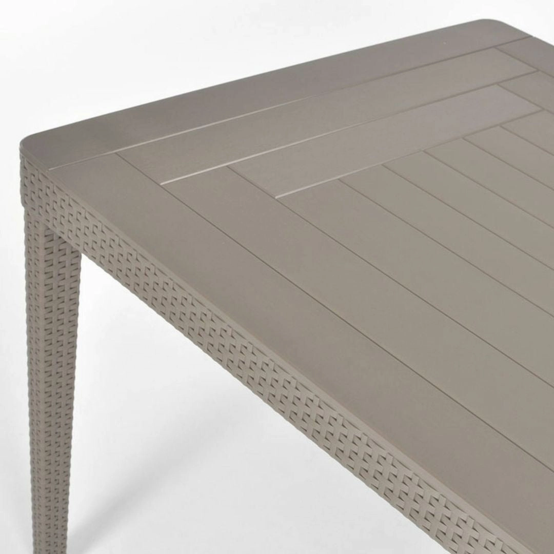 Girona Outdoor Long Dining Table Cappuccino