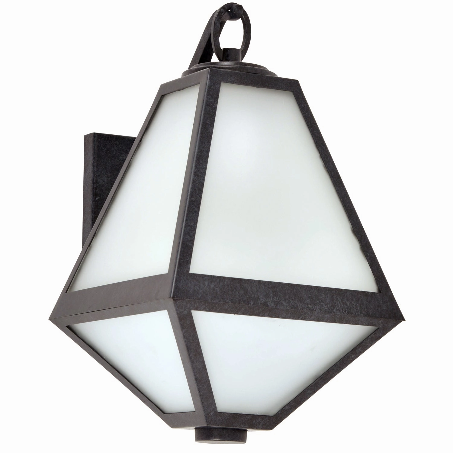 Glacier One Light Outdoor Wall Sconce Black Charcoal