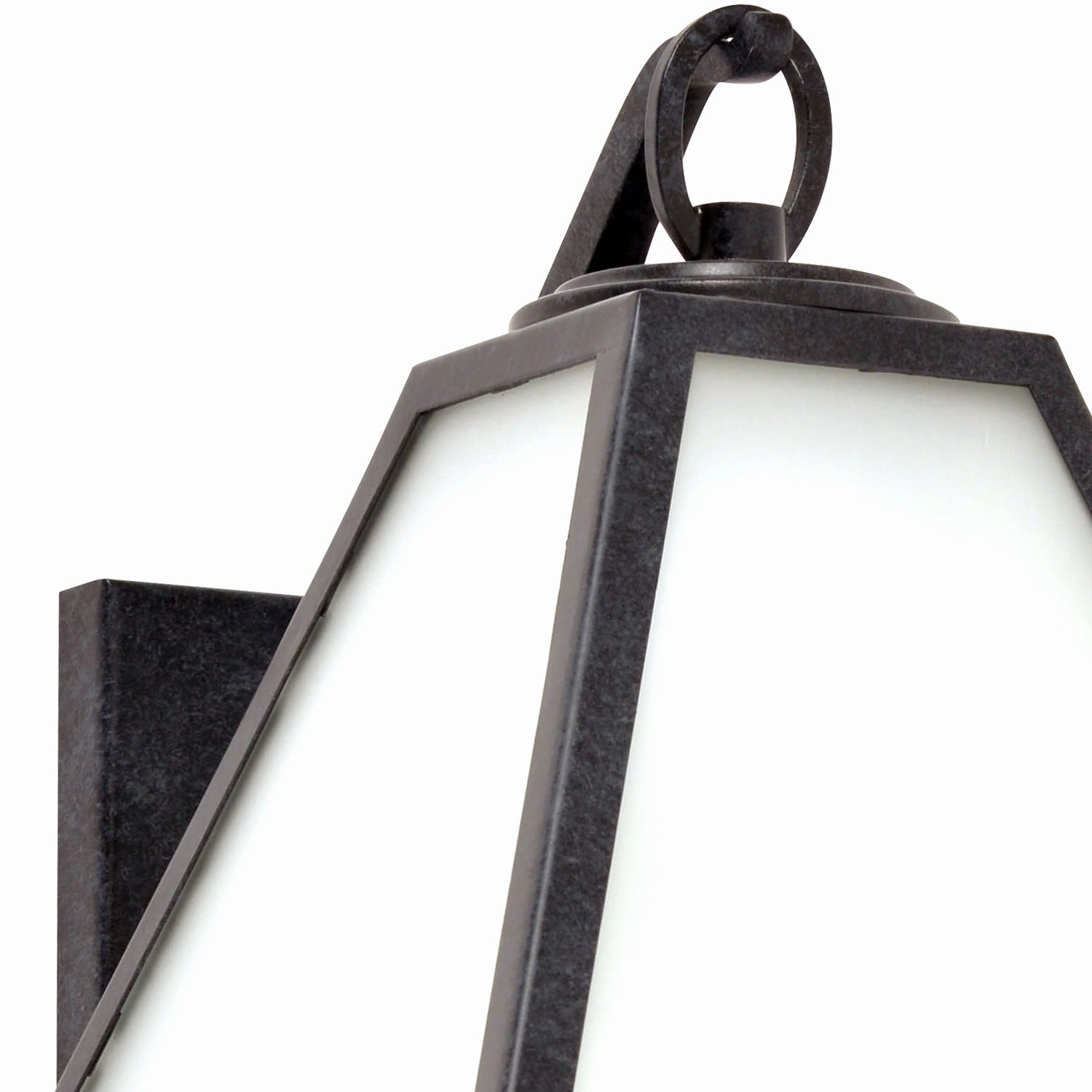 Glacier One Light Outdoor Wall Sconce Black Charcoal