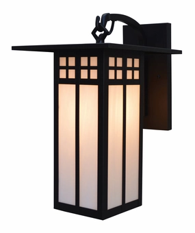 Glasgow One Light Wall Mount Satin BlackOutdoor wall sconces with motion sensor