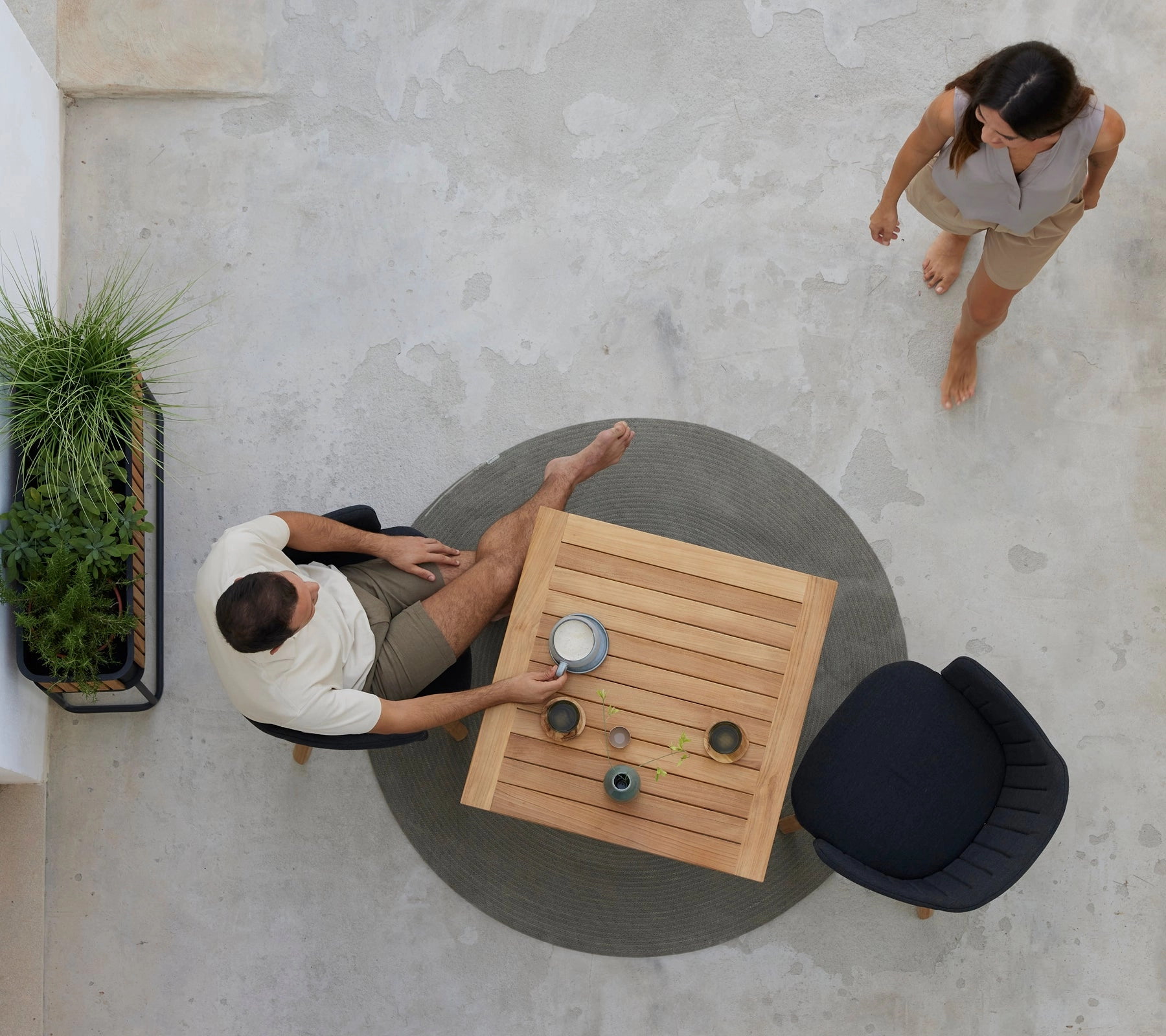 Go caf table 72x72 cm