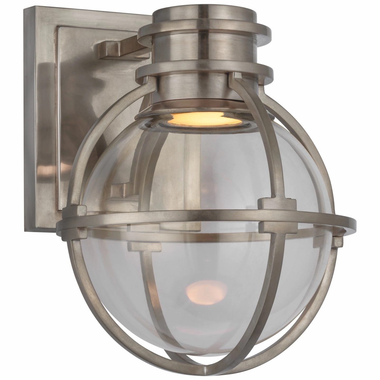Gracie LED Wall Sconce Antique NickelOutdoor wall sconces with motion sensor