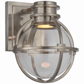 Gracie LED Wall Sconce Antique NickelOutdoor wall sconces with motion sensor