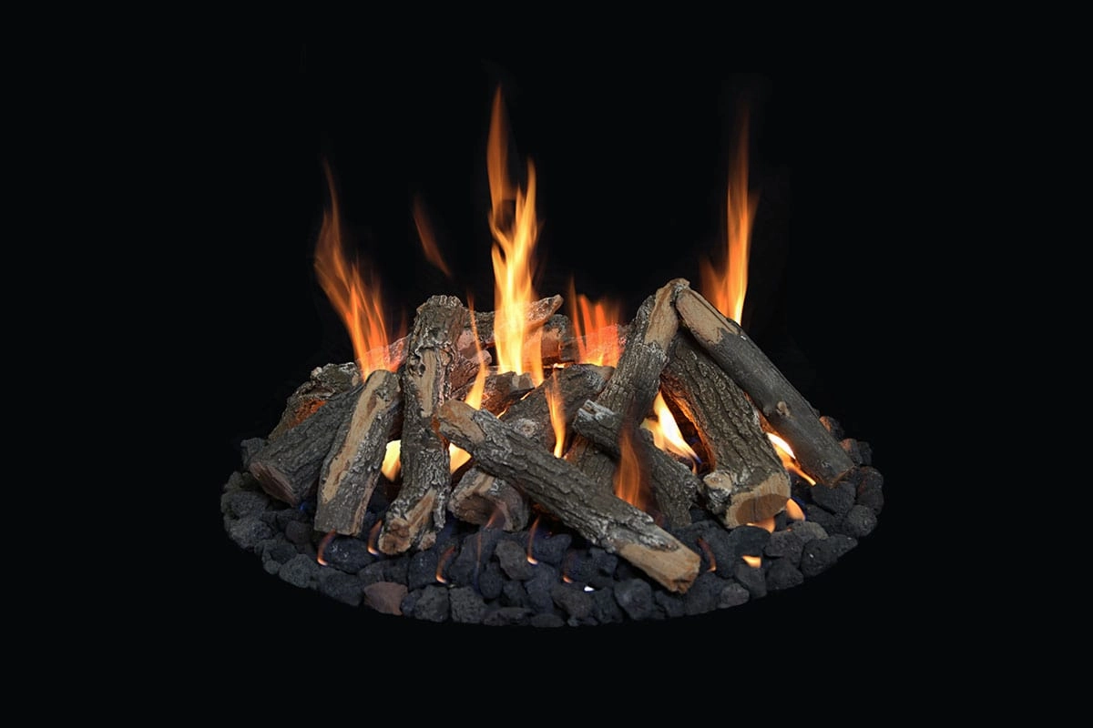 Grand Canyon 18" Round Flat Stack Electronic Start Outdoor Fire Pit Kit RFS-18-WBECS
