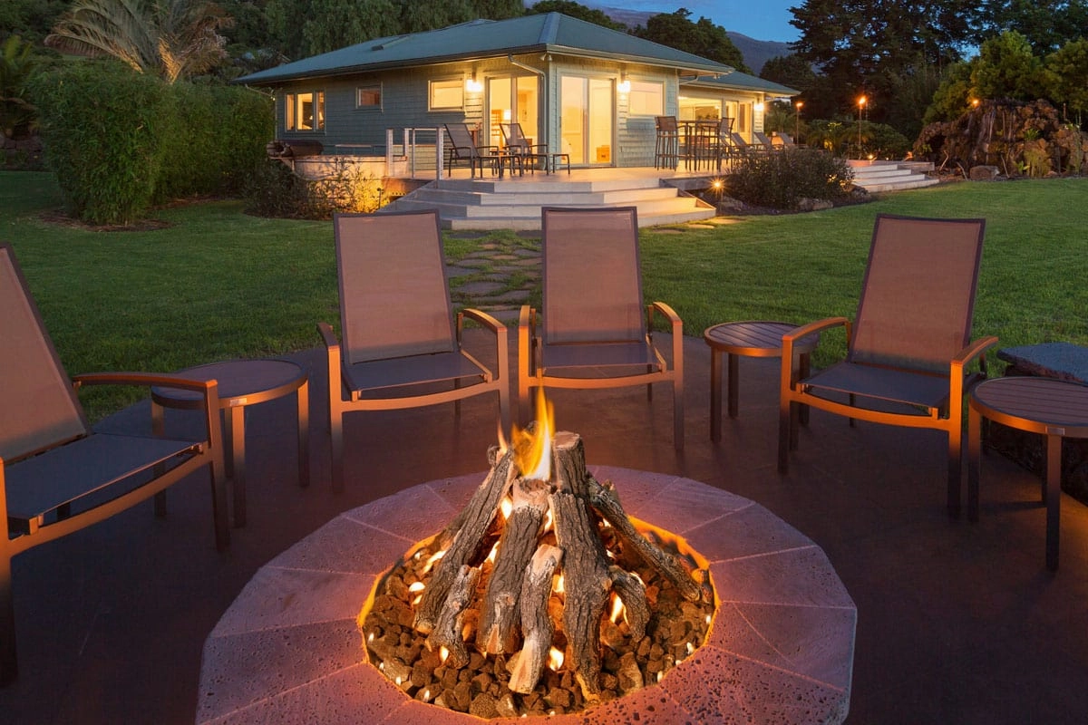 Grand Canyon 30" Round Flat Stack Electronic Start Outdoor Fire Pit Kit RFS-30-WBECS