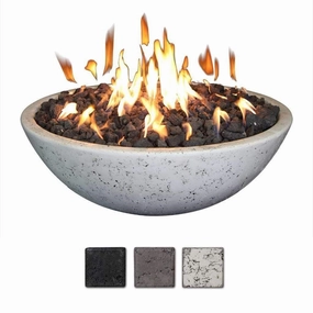 Grand Canyon 48-inches x 16-inches Fire Bowl with Ring Burner FB4816-Rportable outdoor fire pit with lid
