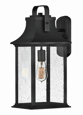 Grant LED Outdoor Lantern Textured BlackOutdoor wall sconces with motion sensor