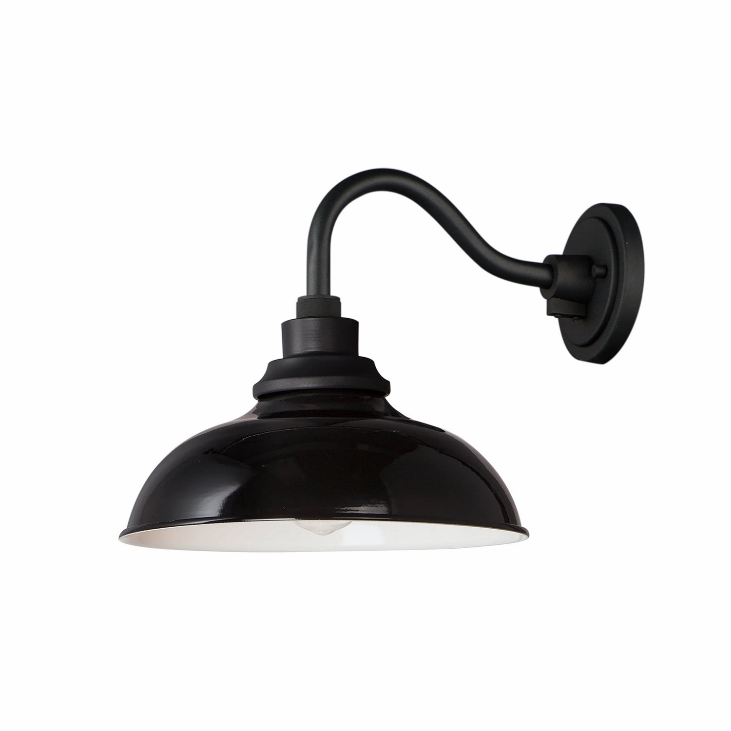 Granville One Light Outdoor Wall Lantern Gloss Black / BlackOutdoor wall sconces with motion sensor